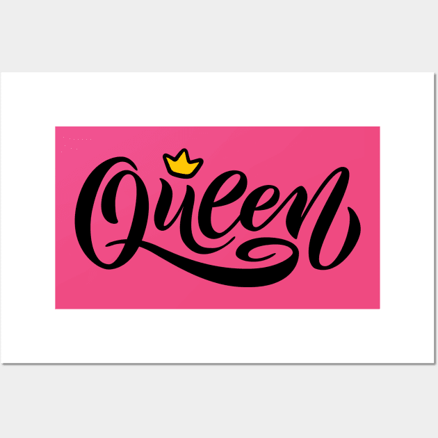 Queen of Hearts Wall Art by Eskitus Fashion